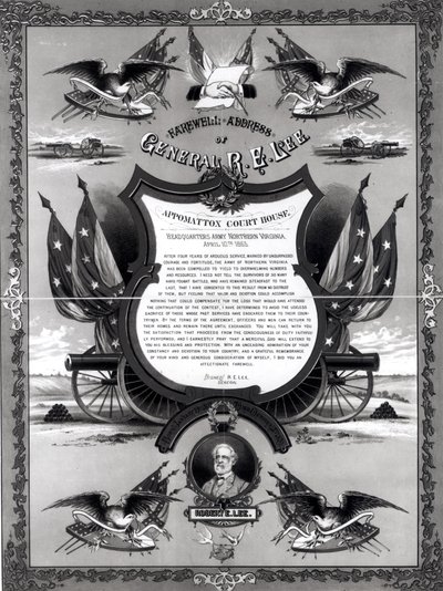 Farewell Address of General Robert E. Lee (published by Burk and McFetridge, 1883) by American School